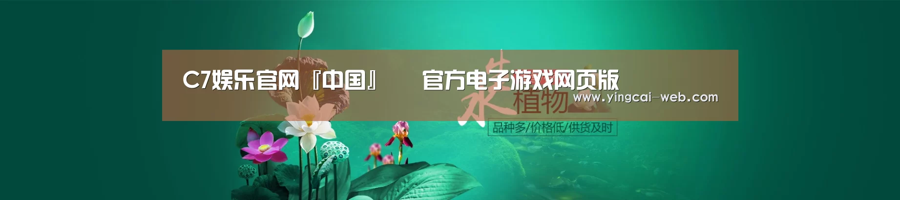 鲜花水草花卉网站模板